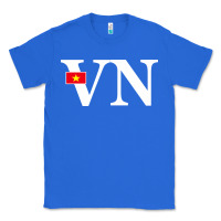 True Royal Vietnam Flag and Country Initials Classic Tee - linhVisuals