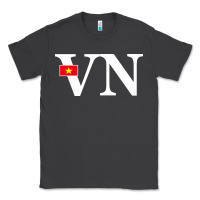 Smoke Vietnam Flag and Country Initials Classic Tee - linhVisuals