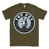 Army Green top pot doughnuts Classic Tee - linhVisuals