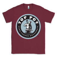 Burgundy top pot doughnuts Classic Tee - linhVisuals