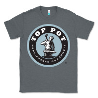 Charcoal Heather top pot doughnuts Classic Tee - linhVisuals