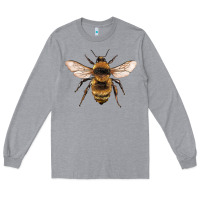 Heather Grey bee Long Sleeve Tee - Artiststas