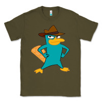 Army Green phineas and ferb, agent p, perry the platypus Classic Tee - linhVisuals
