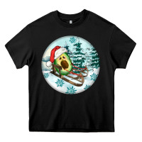 Black Slide Avocado Heavy Core Tee - FaDigitalArtStudio