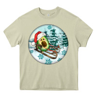 Mossy Slide Avocado Heavy Core Tee - FaDigitalArtStudio