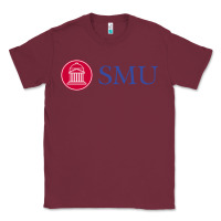 Burgundy The southern methodist university Classic Tee - linhVisuals