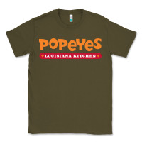 Army Green popeyes louisiana kitchen Classic Tee - linhVisuals