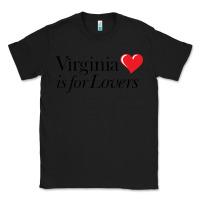 Black Virginia Is For Lovers Classic Tee - linhVisuals