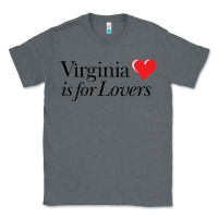 Charcoal Heather Virginia Is For Lovers Classic Tee - linhVisuals