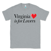 Heather Grey Virginia Is For Lovers Classic Tee - linhVisuals