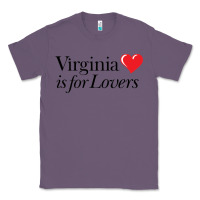 Lavender Virginia Is For Lovers Classic Tee - linhVisuals