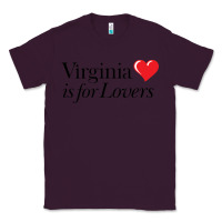 Plum Virginia Is For Lovers Classic Tee - linhVisuals