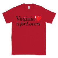 Red Virginia Is For Lovers Classic Tee - linhVisuals