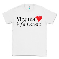 White Virginia Is For Lovers Classic Tee - linhVisuals