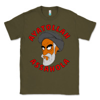 Army Green Ayatollah Assahola Classic Tee - linhVisuals
