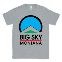 Heather Grey Big Sky Montana Champion Classic Tee - linhVisuals