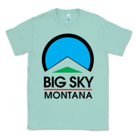 Seafoam Big Sky Montana Champion Classic Tee - linhVisuals