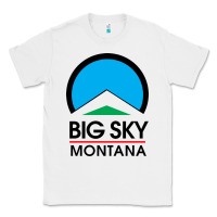 White Big Sky Montana Champion Classic Tee - linhVisuals