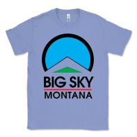 Colony Blue Big Sky Montana Champion Classic Tee - linhVisuals