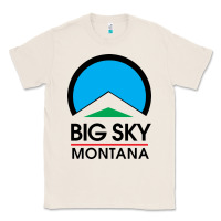 Natural Big Sky Montana Champion Classic Tee - linhVisuals