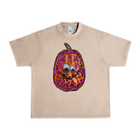 French Oak watercolor pumpkin leopard Urban Heavy Tee - RanaPortraitStore