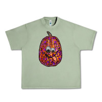 Watercolor Pumpkin Leopard Urban Heavy Tee | Teevron