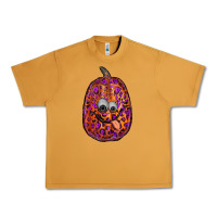 Peanut Butter watercolor pumpkin leopard Urban Heavy Tee - RanaPortraitStore