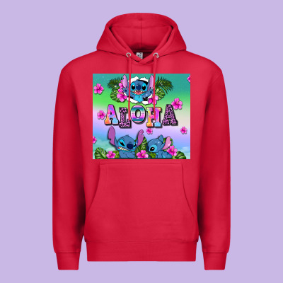 Aloha Stitch Premium Hoodie Designed By Adodesignshop