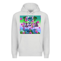 Dove Grey aloha stitch Premium Hoodie - AdoDesignShop