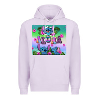 Lilac aloha stitch Premium Hoodie - AdoDesignShop
