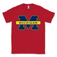 Red michigan Classic Tee - linhVisuals