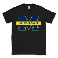 Black michigan Classic Tee - linhVisuals