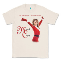 Natural Mariah Carey Merry Christmas vintage retro Classic Tee - linhVisuals