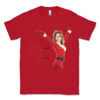 Red Mariah Carey Merry Christmas vintage retro Classic Tee - linhVisuals