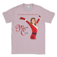 Lilac Mariah Carey Merry Christmas vintage retro Classic Tee - linhVisuals