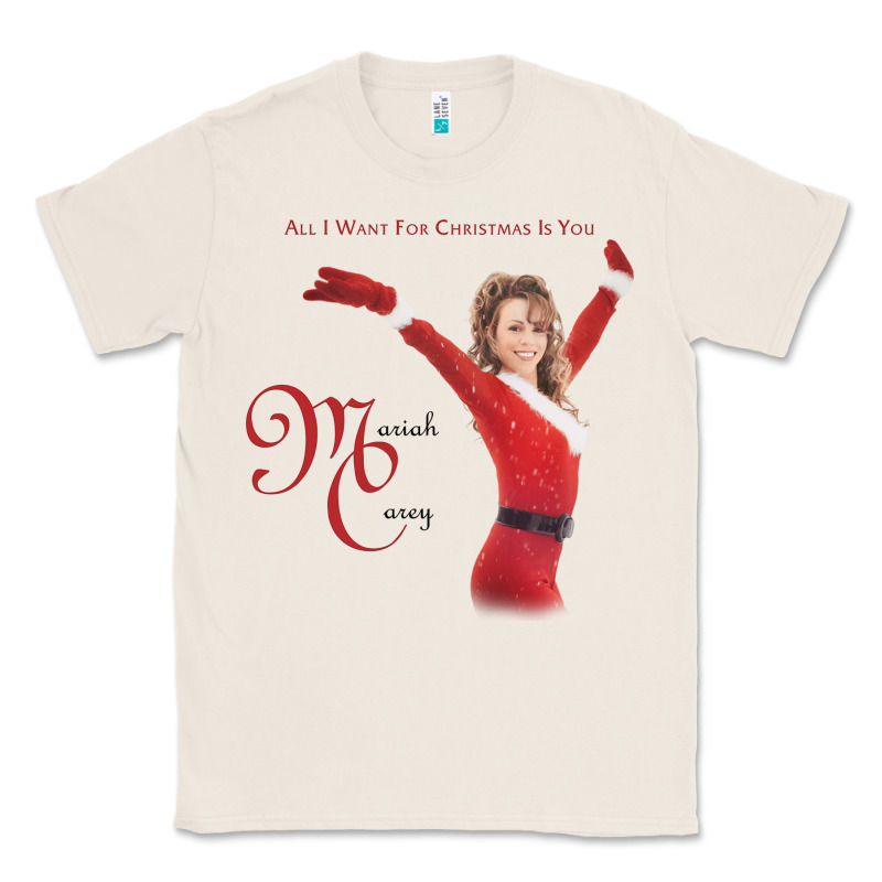 Mariah Carey Merry Christmas Vintage Retro Classic Tee by linhVisuals | Teevron