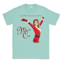 Seafoam Mariah Carey Merry Christmas vintage retro Classic Tee - linhVisuals
