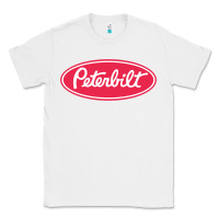 White Peterbilt Classic Tee - linhVisuals