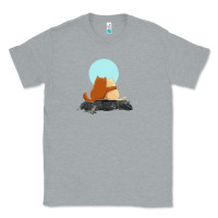 Heather Grey two cats Classic Tee - linhVisuals