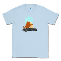 Dusty Blue two cats Classic Tee - linhVisuals