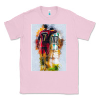 Bubblegum Pink messi and ronaldo Classic Tee - linhVisuals