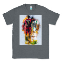 Charcoal Heather messi and ronaldo Classic Tee - linhVisuals