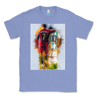 Colony Blue messi and ronaldo Classic Tee - linhVisuals