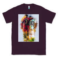Plum messi and ronaldo Classic Tee - linhVisuals