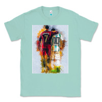 Seafoam messi and ronaldo Classic Tee - linhVisuals