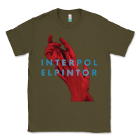 Army Green interpol Classic Tee - linhVisuals
