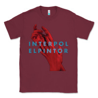Burgundy interpol Classic Tee - linhVisuals