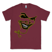 Burgundy J O K E R Classic Tee - linhVisuals