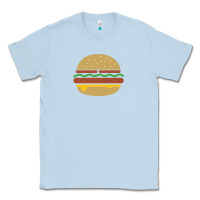 Dusty Blue vintage burger print Classic Tee - linhVisuals