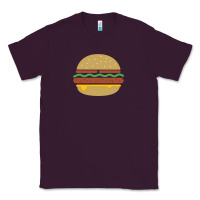 Plum vintage burger print Classic Tee - linhVisuals